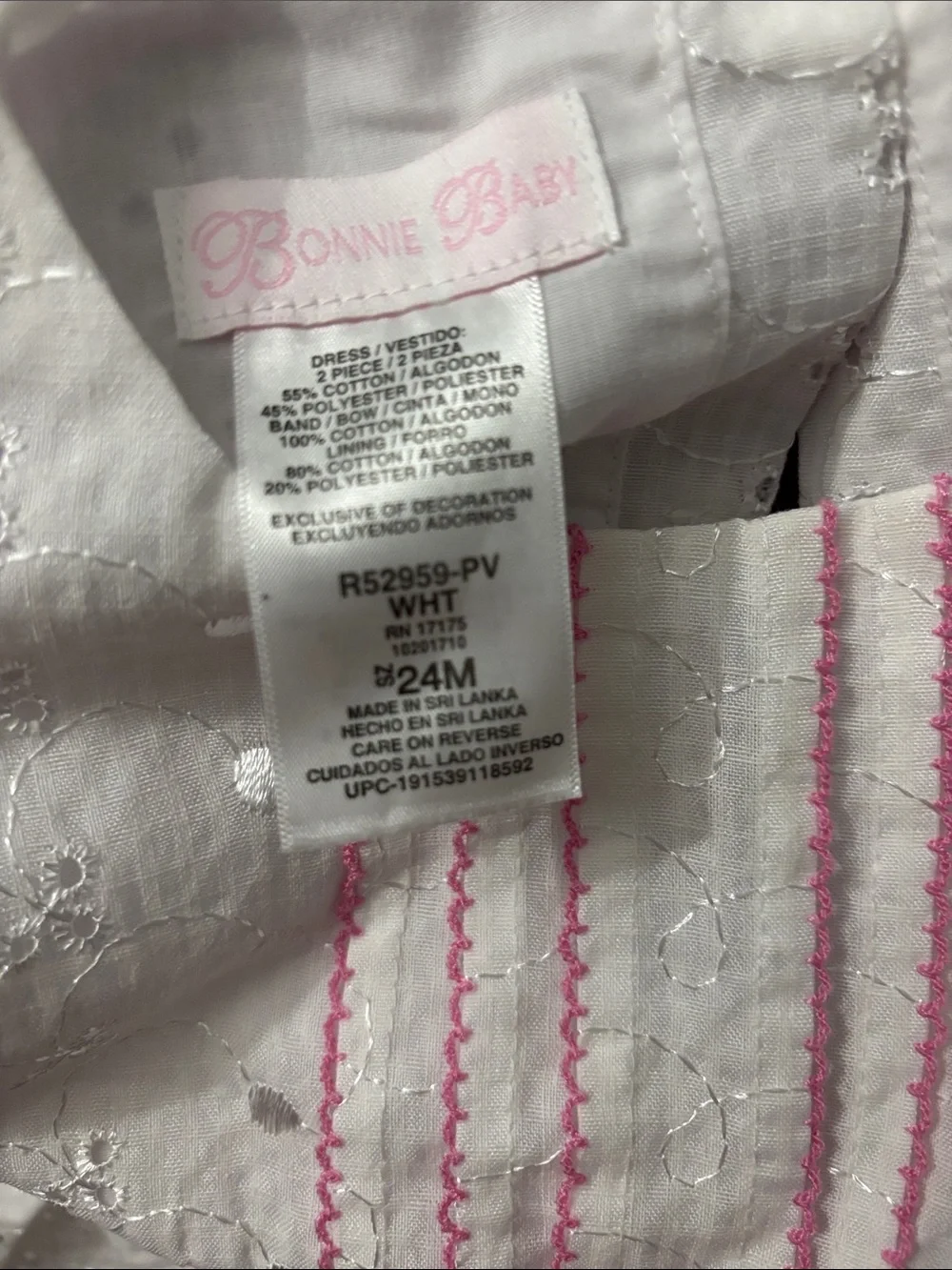 Bonnie Baby charming white